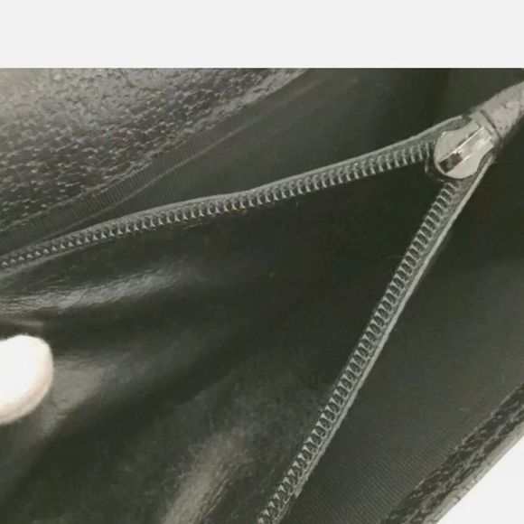 GUCCI Black Monogram Leather Long Continental Bifold Wallet. P2544. - Picture 7 of 8